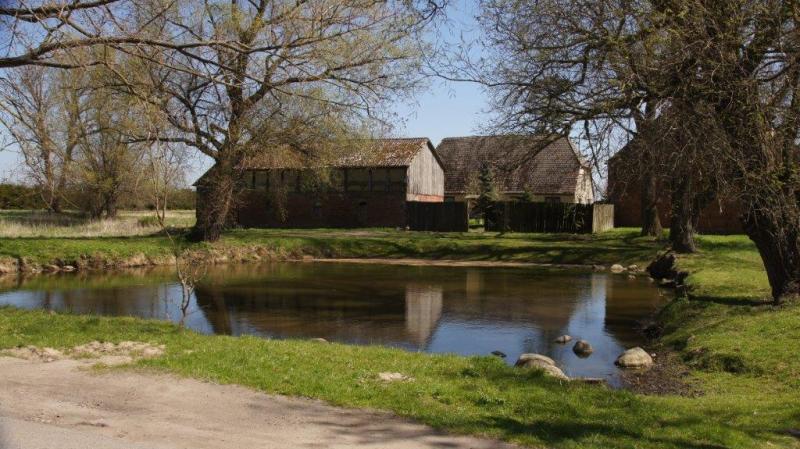 Dorfanger mit Löschteich Dorfanger mit Löschteich